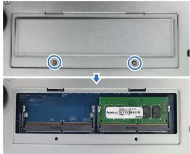 SYNOLOGY DVA3219 - Pour installer le module de RAM : - 1
