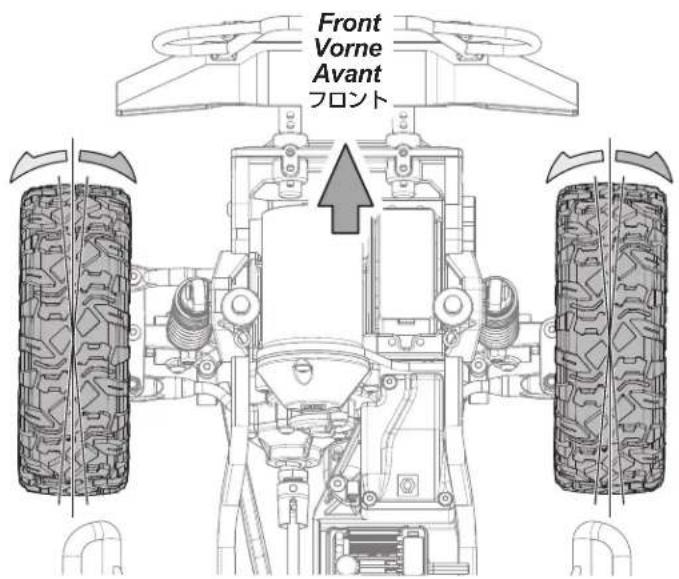 HPI Racing Venture Toyota FJ Cruiser - Steering Trim Setup Einstellen der Lenkungstrimmung Réglage du trim de direction Stéralontrilの调整 - 3