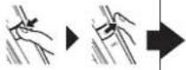 PANASONIC ESLL21 - ▶Locking/unlocking the power switch Locking the power switch - 1