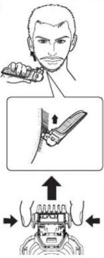 PANASONIC ESLL21 - Folosirea accesoriiului pieptene ES-LL41 - 10