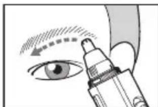 PANASONIC ERGN300 - Trimming your nose hair and ear hair - 4
