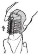 PANASONIC ERGD51 - Retrait de l'accessoire - 1