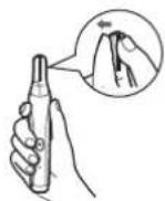 PANASONIC ERGD51 - Removing the blade - 1
