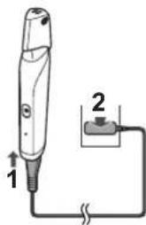PANASONIC ERGD51 - Schlieben Sie den Adapter an einer Wandsteckdose an. - 1