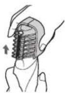 PANASONIC ERGD51 - Removing the attachment - 1