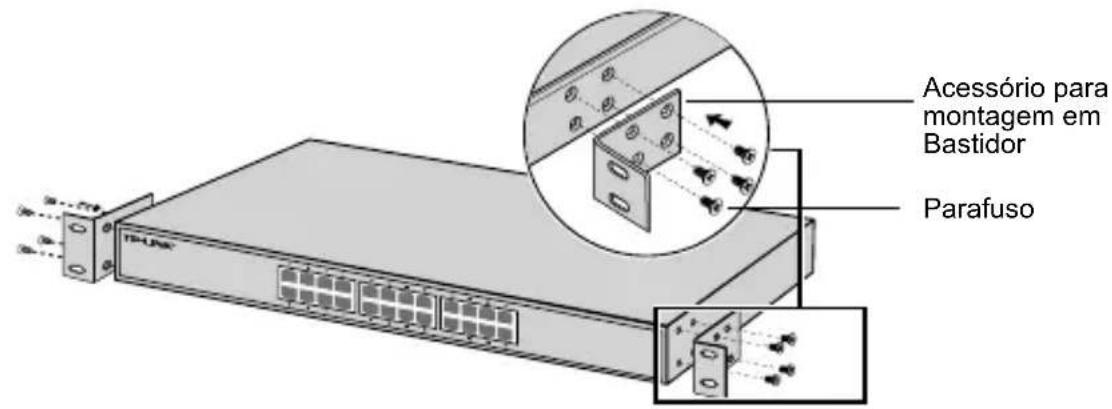 TP-LINK T1600G28TS - - Instalação em Bastidor - 1