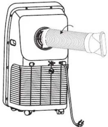 HAIER AM09AA1GAA - PASSO 4: COLLEGARE IL TUBO DI SCARICO AL CONDIZIONATORE D'ARIA - 1