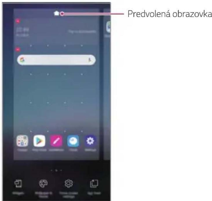 LG K40s - Upravy domovskoj obrazovsky - 1
