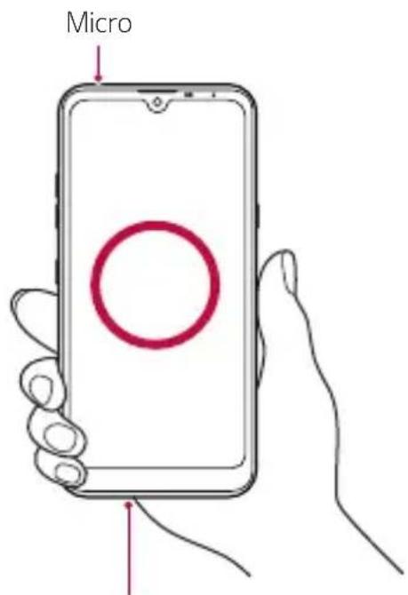 LG K40s - N'essayez PAS dePTRirer le cache arriere. - 2