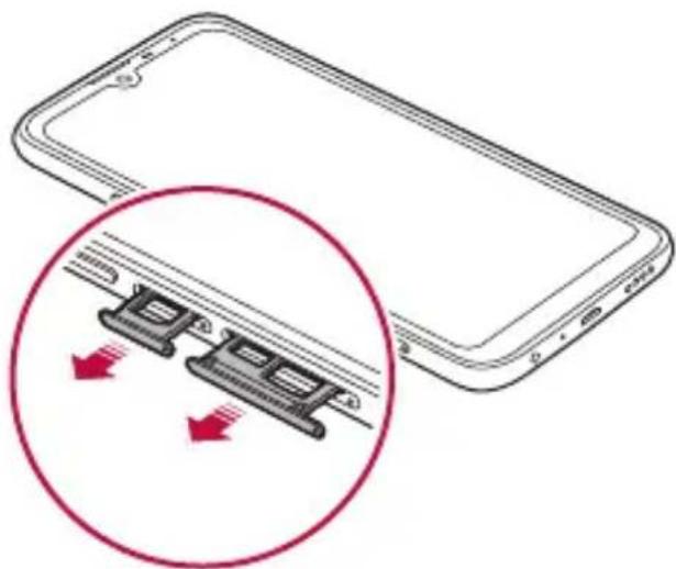 LG K40s - Installing the SIM card - 3