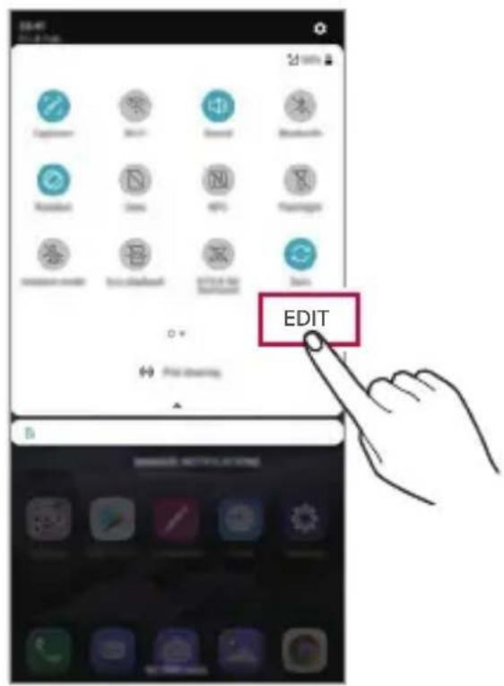 LG K40s - Notifications panel - 3