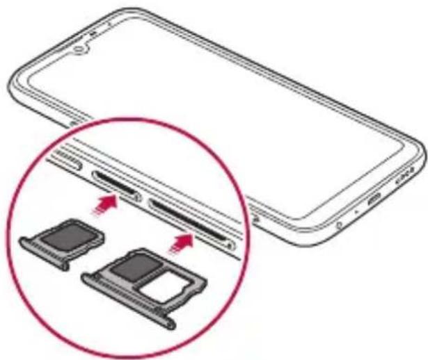 LG K40s - Installing the SIM card - 5