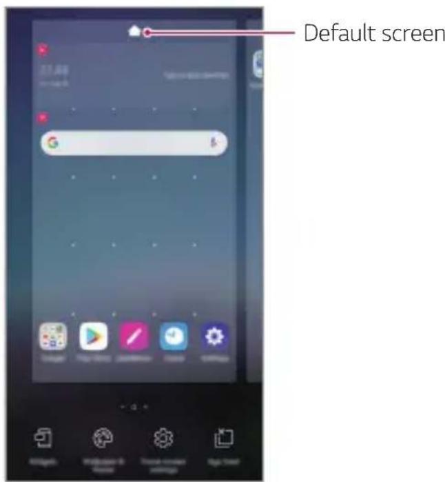 LG K40s - Editing the Home screen - 1