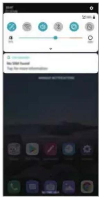 LG K40s - Notifications panel - 1