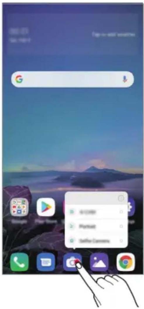 LG K40s - App Shortcuts - 1