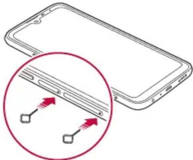LG K40s - Installation de la carte SIM - 2