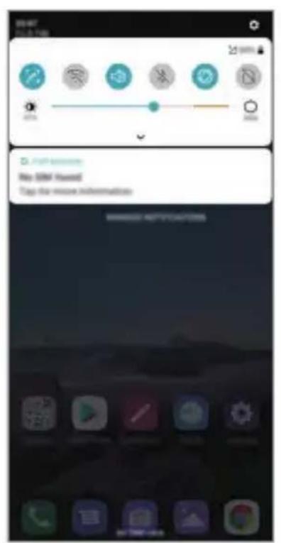 LG K40s - Panneau de notifications - 1