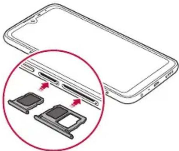LG K40s - Installation de la carte SIM - 5