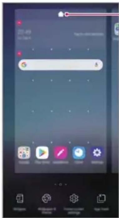 LG K40s - Modification de l'écran d'accueil - 1