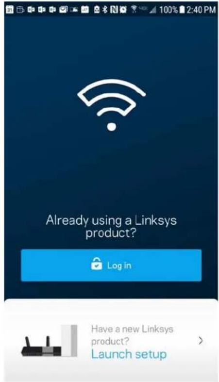 LINKSYS MaxStream MR8300 - Prisijungimas prie „Linksys“ programėlės - 1