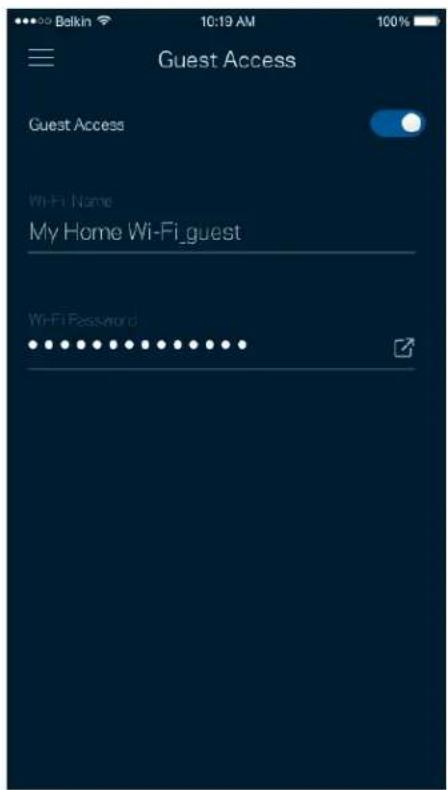 Guest Access Guest Access Wi-Fi Name My Home Wi-Fi_guest Wi-Fi Password