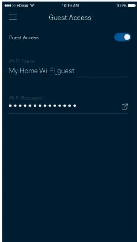 Guest Access Guest Access Wi-Fi Name My Home Wi-Fi_guest Wi-Fi Password