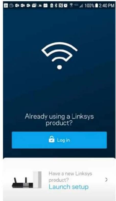 LINKSYS MaxStream MR8300 - Autentificati-vă în aplicația Linksys - 1