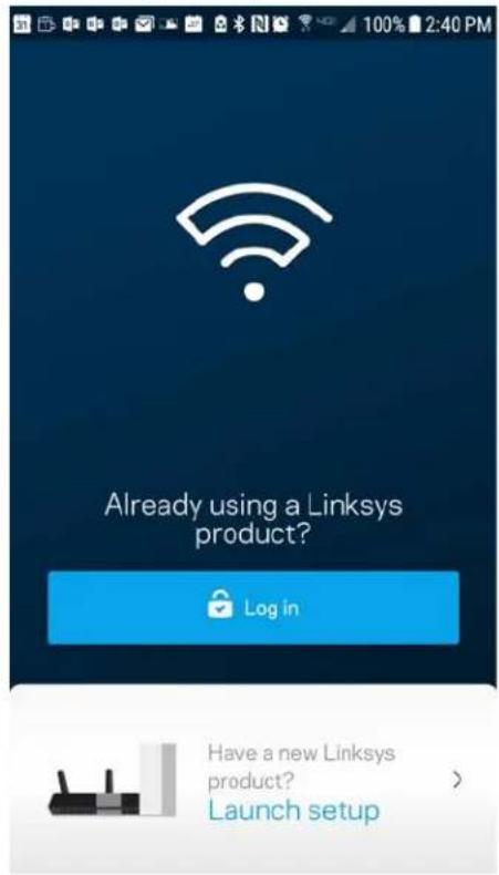 LINKSYS MaxStream MR8300 - Aprire l'App Linksys. - 1