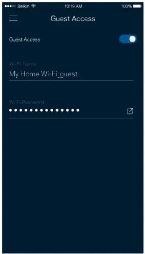 Guest Access Guest Access Wi-Fi Name My Home Wi-Fi_guest Wi-Fi Password