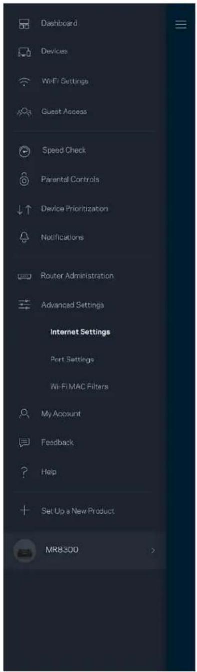 LINKSYS MaxStream MR8300 - Setări Internet - 1
