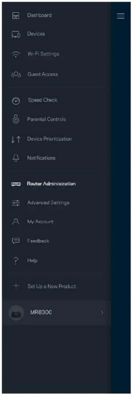 LINKSYS MaxStream MR8300 - Maršruto parinktuvo administravimas - 1