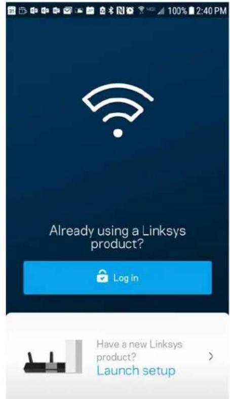 LINKSYS MaxStream MR8300 - Влизане в приложението Linksys - 1
