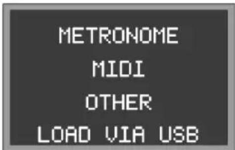 ALESIS SamplePad 4 - Menú de opciones - 1