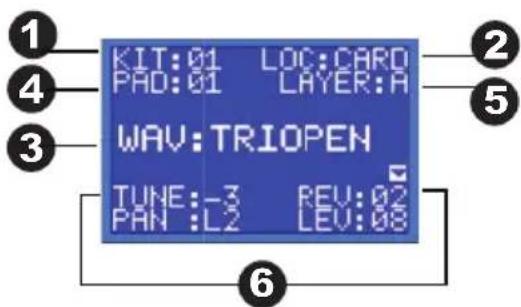 ALESIS SamplePad 4 - LCD-Bildschirm - 1