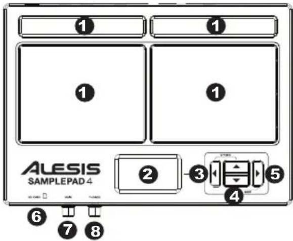 ALESIS SamplePad 4 - Oberseite - 1
