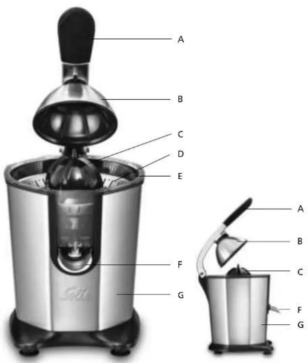 Solis Citrus Juicer 8453 - D - 1
