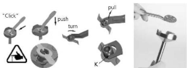 Solis Hand & Stick Mixer 7371 - REMOVING THE ATTACHMENTS FROM THE BLENDER SHAFT - 1