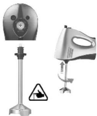 Solis Hand & Stick Mixer 7371 - STABMXER AUF MOTOREINHEIT MONTIEREN - 1