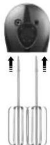 Solis Hand & Stick Mixer 7371 - De kloppers plaatsen: - 1