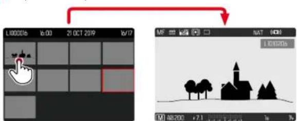 LEICA Q2 - Pour afficher le cliché dans sa taille normale Par commande tactile - 1