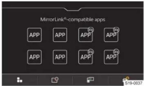 MirrorLink®-compatible apps APP APP APP APP APP APP APP APP S19-0037