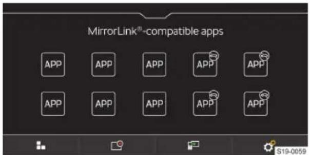 MirrorLink®-compatible apps APP APP APP APP APP APP APP APP APP APP S19-0659
