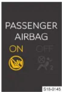 PASSENGER AIRBAG ON OFF $18-0145