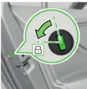 SKODA Scala (2019) - Μηχανικό ξεκλείδωμα και κλείδωμα της πόρτας - 3