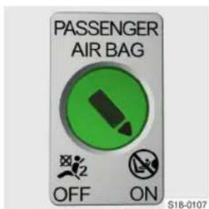 PASSENGER AIR BAG OFF ON S18-0107