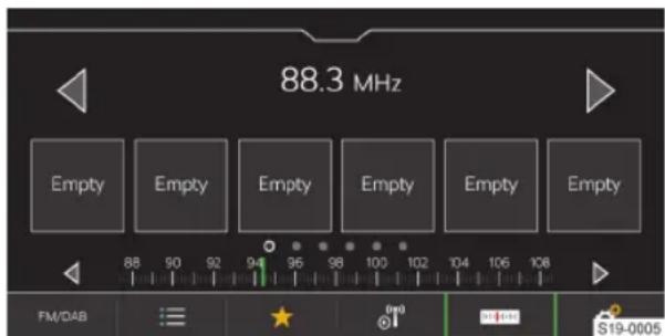 88.3 MHz Empty Empty Empty Empty Empty Empty Empty FM/DAB S19-0005
