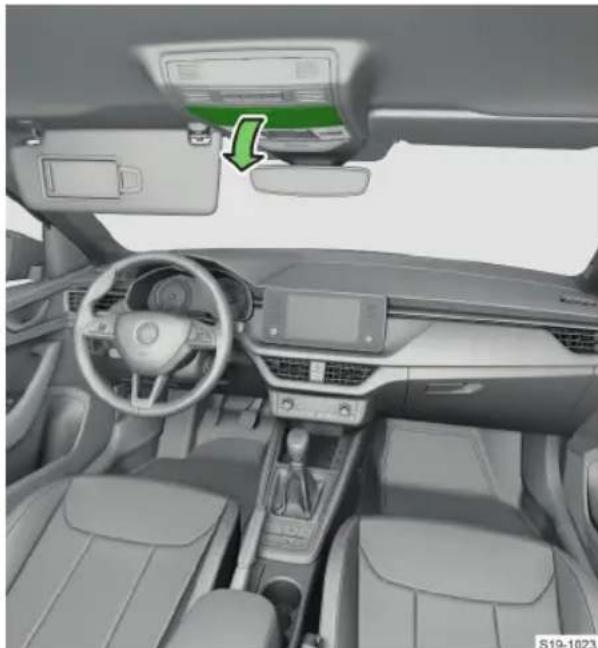 SKODA Scala (2019) - Θήκη γυαλιών - 1