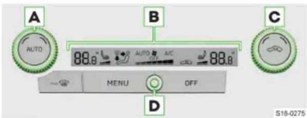 A AUTO B AUTO A/C 88.0 88.0 MENU DFF C S18-0275