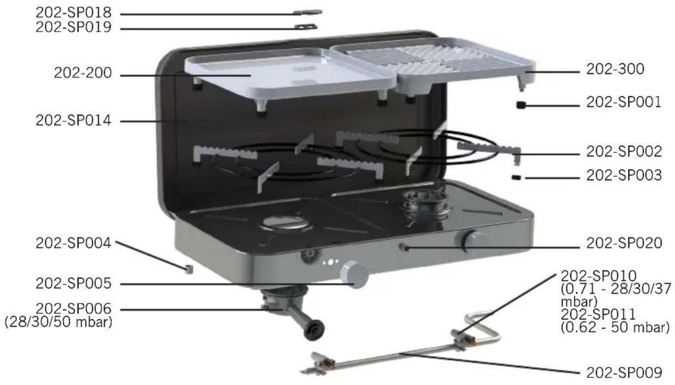 CADAC 2cook Classic - Varaosat - 1