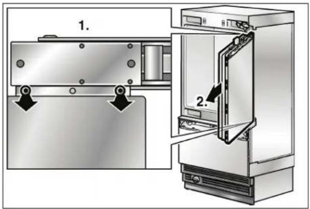 GAGGENAU Vario RB 491 700 - Cambiando las bisagras - 3